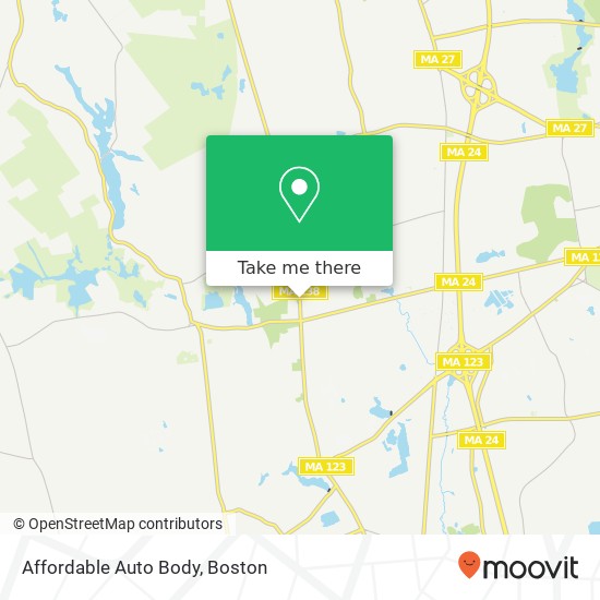 Affordable Auto Body map