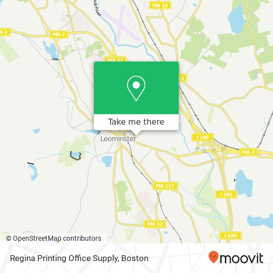 Mapa de Regina Printing Office Supply