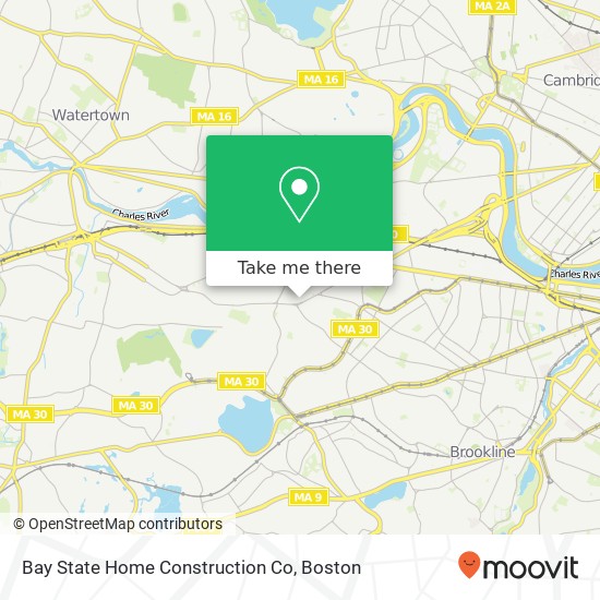 Bay State Home Construction Co map