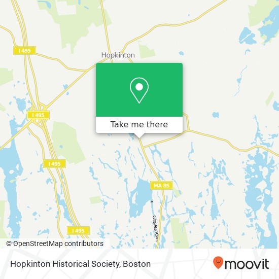 Hopkinton Historical Society map