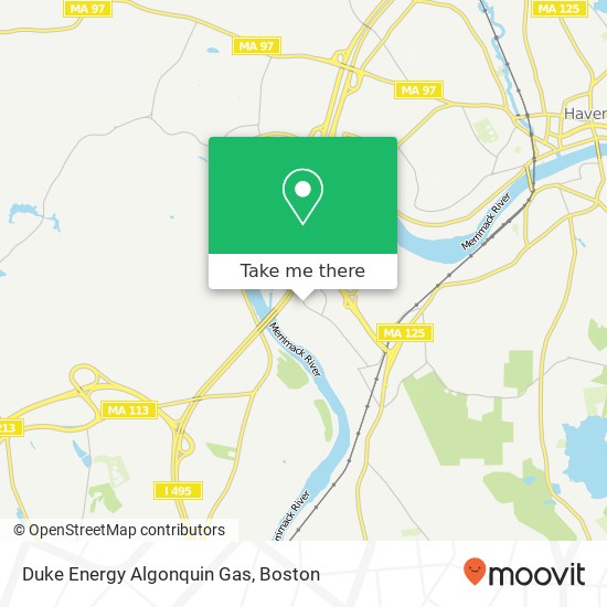 Mapa de Duke Energy Algonquin Gas