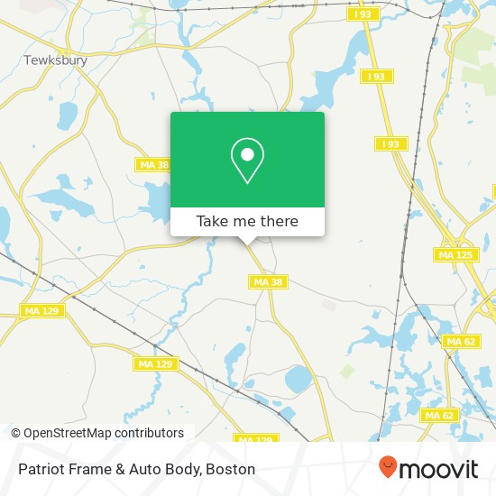 Patriot Frame & Auto Body map