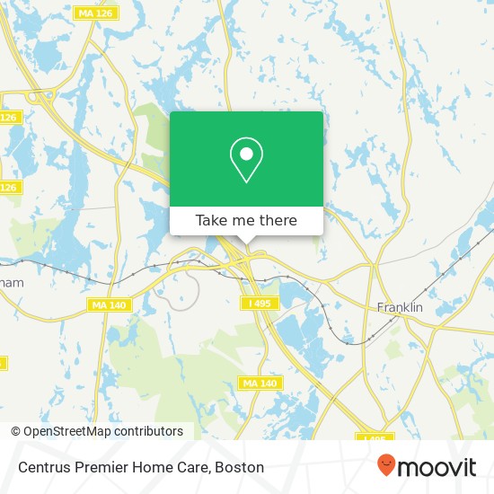 Centrus Premier Home Care map