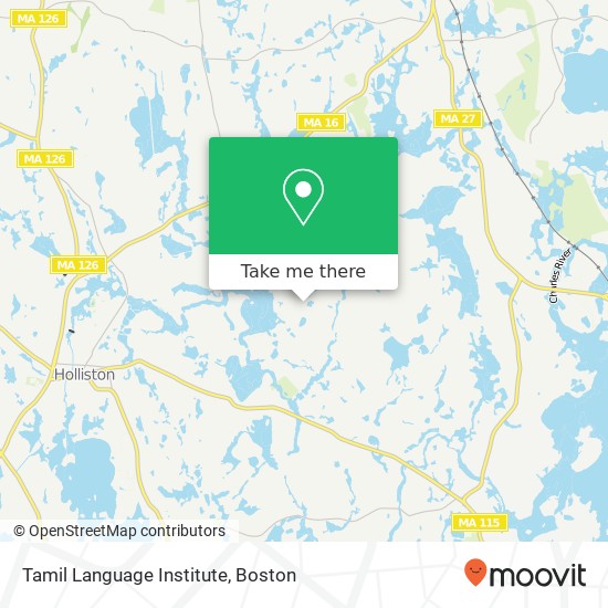 Tamil Language Institute map