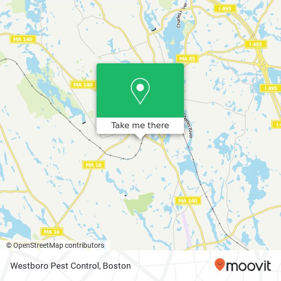 Westboro Pest Control map