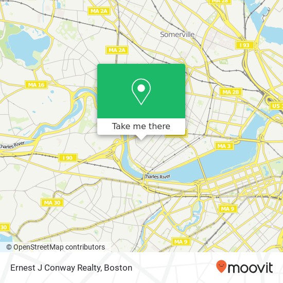 Ernest J Conway Realty map