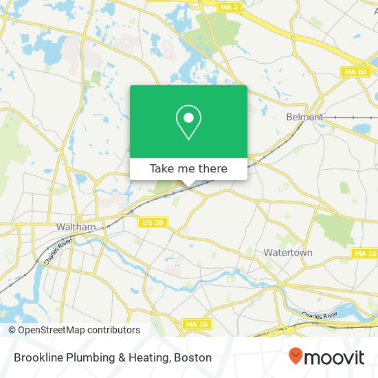 Brookline Plumbing & Heating map