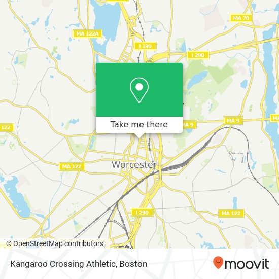 Kangaroo Crossing Athletic map