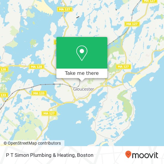 Mapa de P T Simon Plumbing & Heating