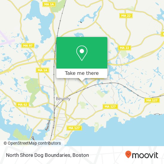 North Shore Dog Boundaries map