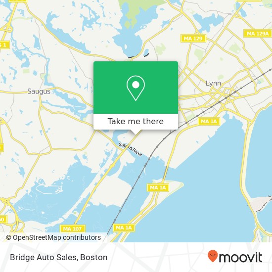 Bridge Auto Sales map