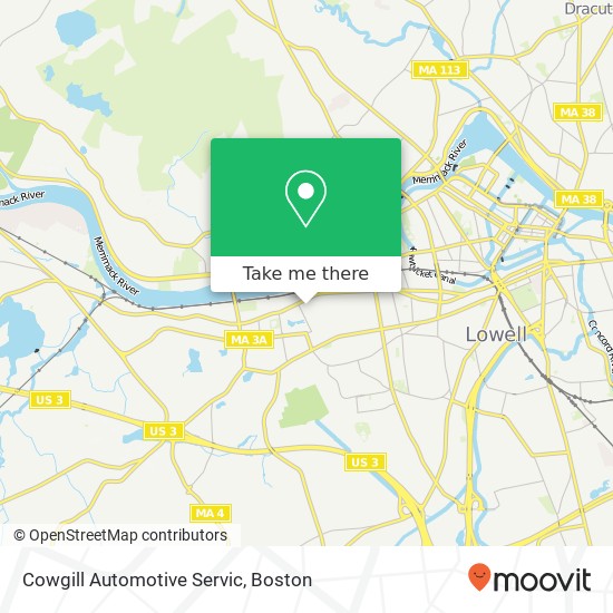 Mapa de Cowgill Automotive Servic