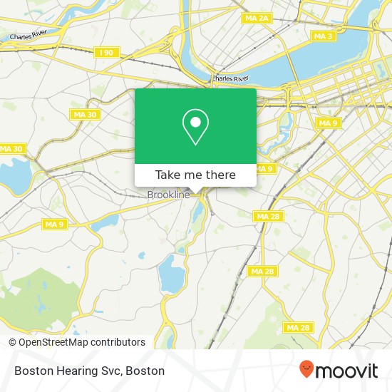 Mapa de Boston Hearing Svc