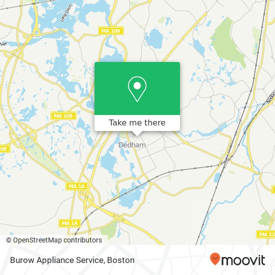 Mapa de Burow Appliance Service