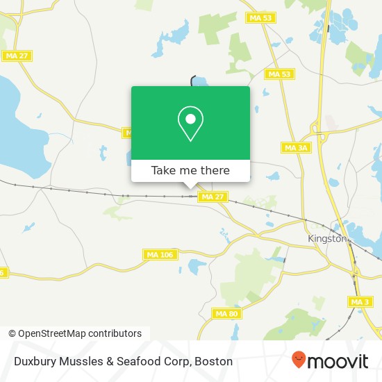 Mapa de Duxbury Mussles & Seafood Corp