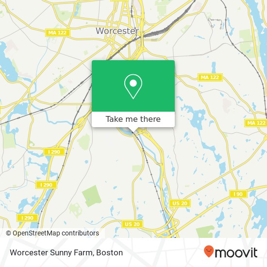 Worcester Sunny Farm map