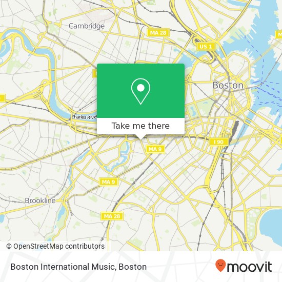 Boston International Music map