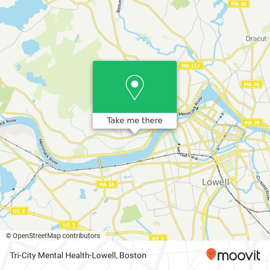 Mapa de Tri-City Mental Health-Lowell