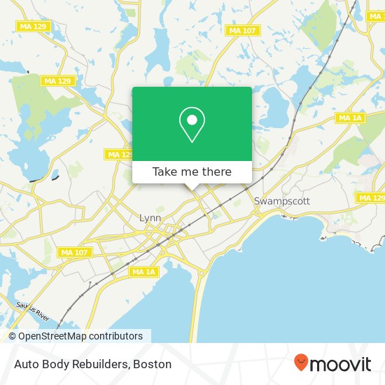 Mapa de Auto Body Rebuilders