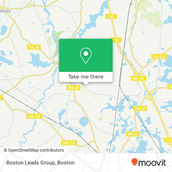 Mapa de Boston Leads Group