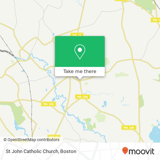 St John Catholic Church map