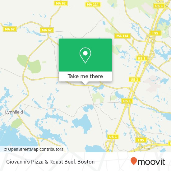 Mapa de Giovanni's Pizza & Roast Beef