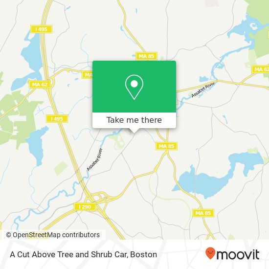Mapa de A Cut Above Tree and Shrub Car
