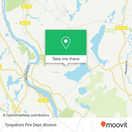 Tyngsboro Fire Dept map