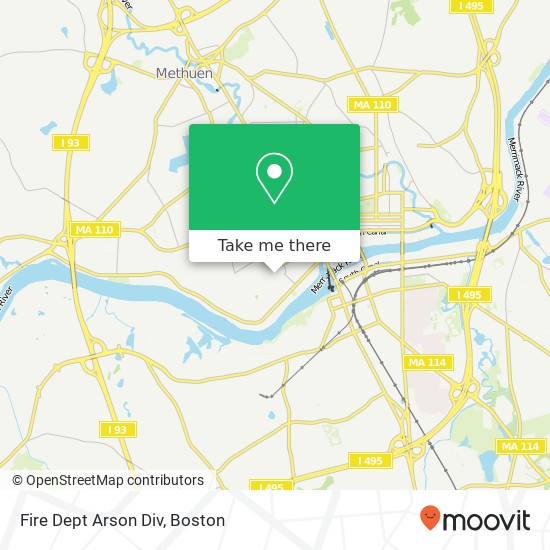 Mapa de Fire Dept Arson Div