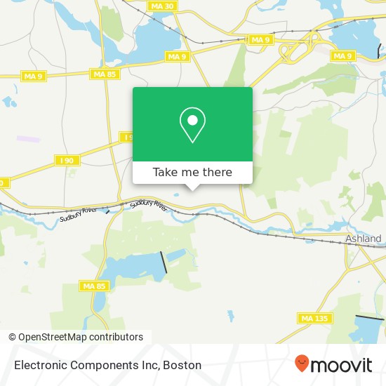 Electronic Components Inc map