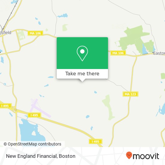 New England Financial map