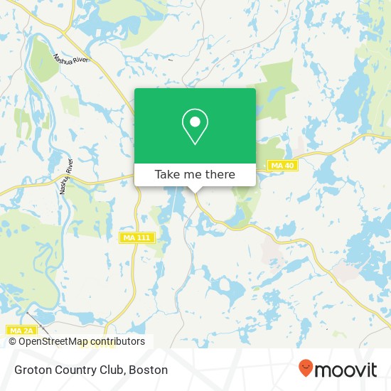 Groton Country Club map
