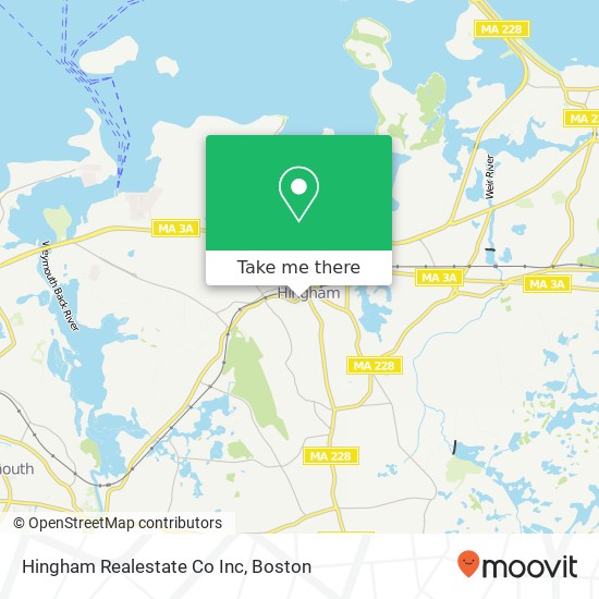 Hingham Realestate Co Inc map