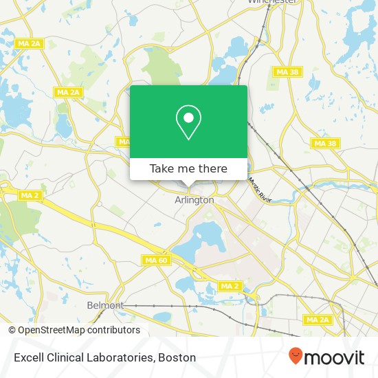 Mapa de Excell Clinical Laboratories