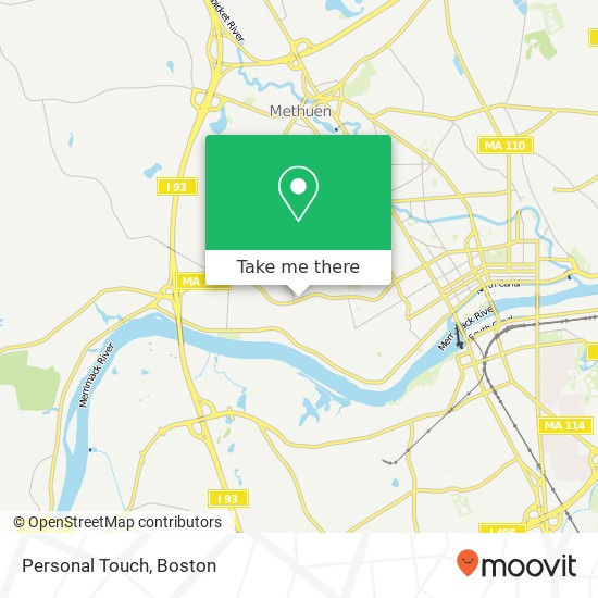 Personal Touch map