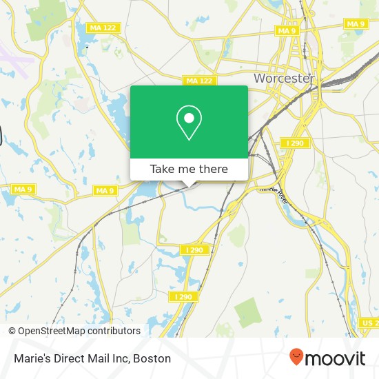 Marie's Direct Mail Inc map