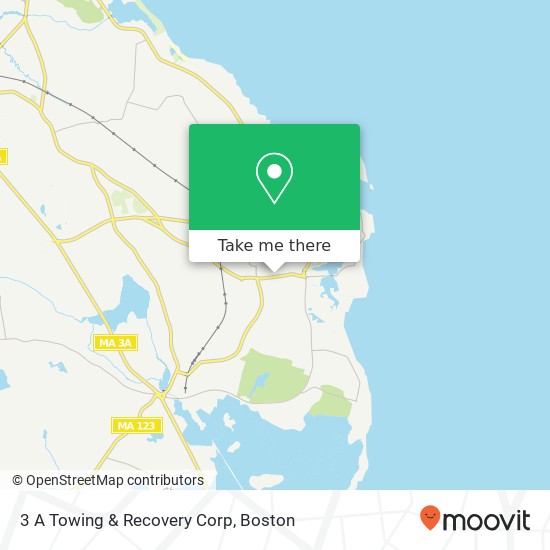 3 A Towing & Recovery Corp map