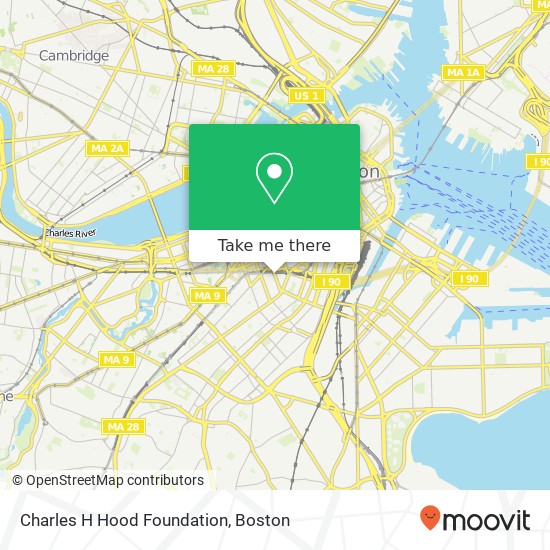 Charles H Hood Foundation map