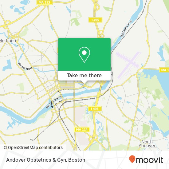 Andover Obstetrics & Gyn map