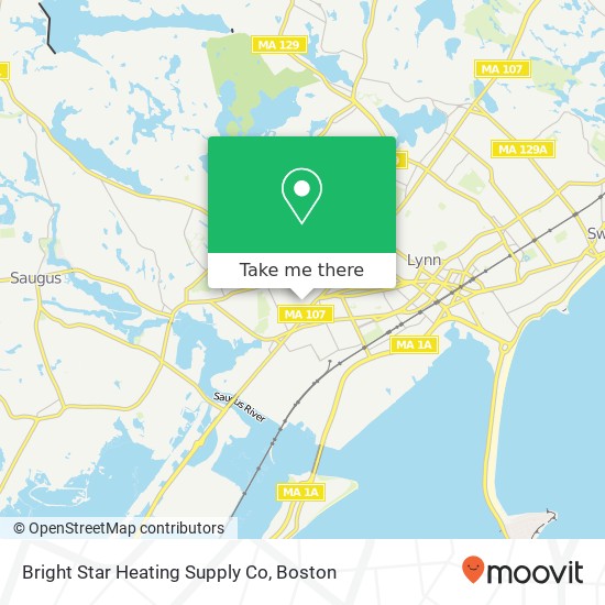Bright Star Heating Supply Co map