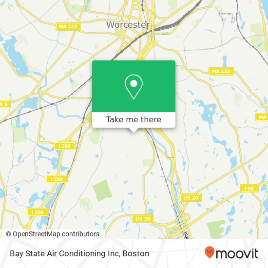 Bay State Air Conditioning Inc map