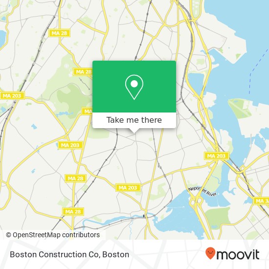 Boston Construction Co map