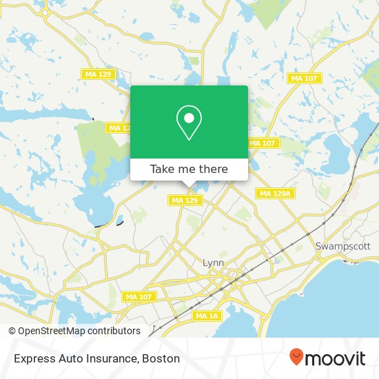 Express Auto Insurance map