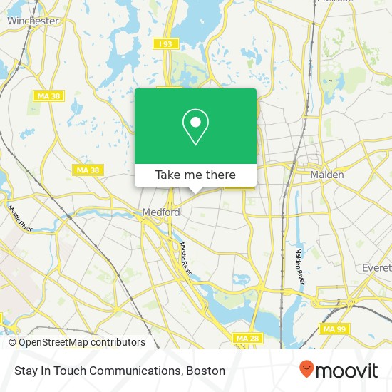 Stay In Touch Communications map