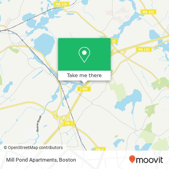 Mill Pond Apartments map