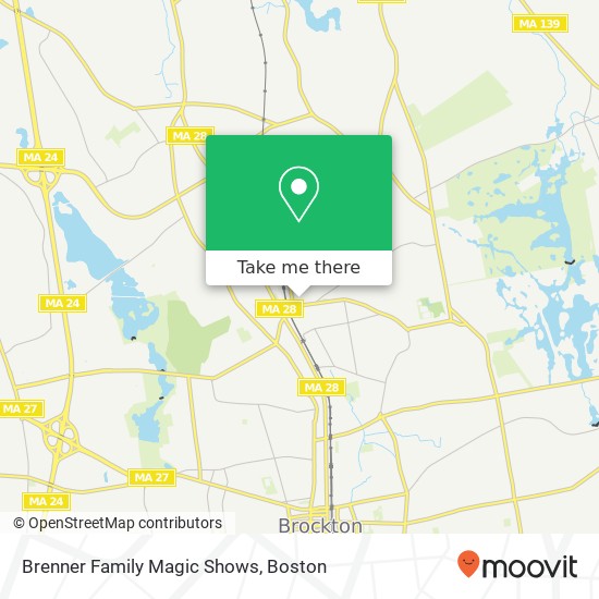 Brenner Family Magic Shows map