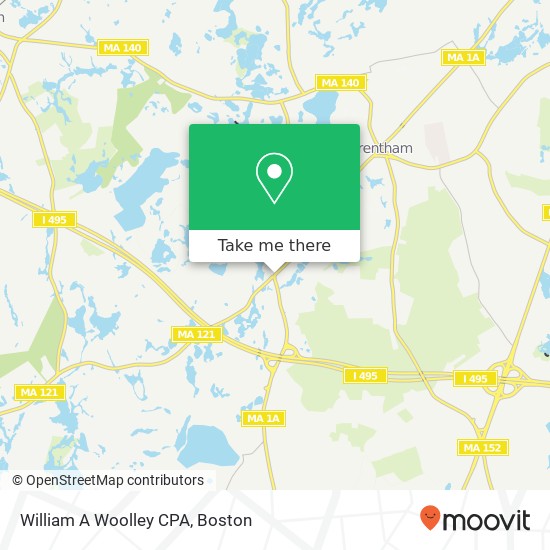 Mapa de William A Woolley CPA