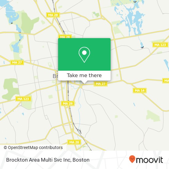 Brockton Area Multi Svc Inc map