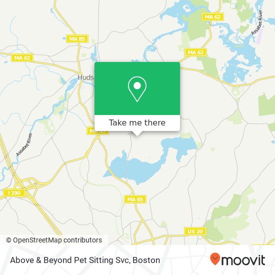 Above & Beyond Pet Sitting Svc map