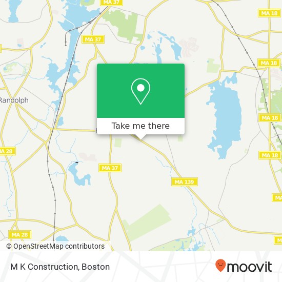 M K Construction map